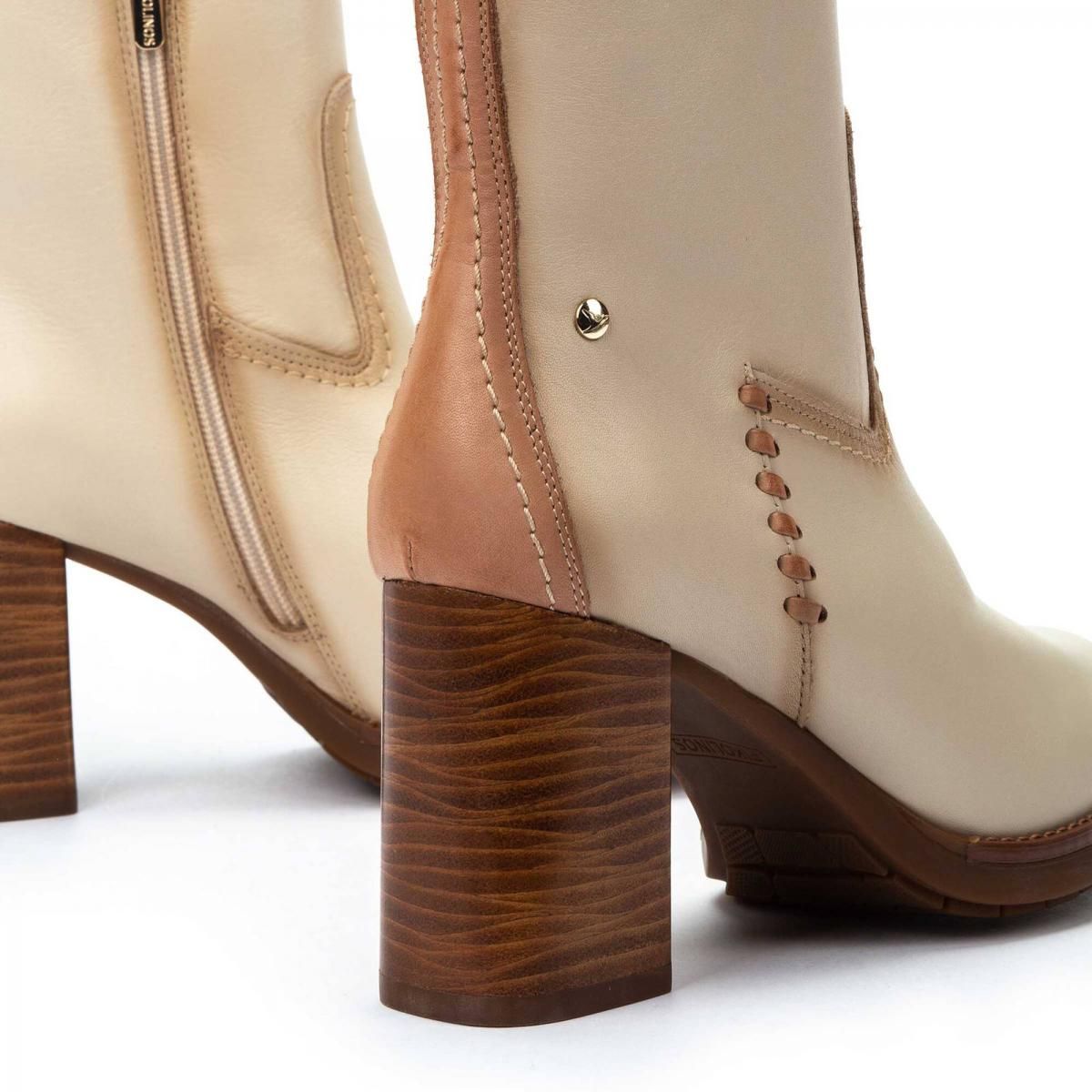 피콜리노스 프리미엄 아이보리 힐 앵클부츠 PALENCIA W9U-8945C1 MARFIL - 상세 이미지 3