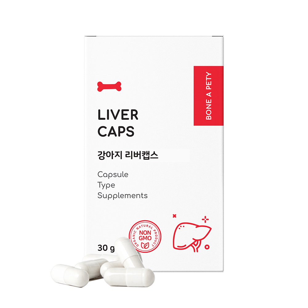 본아페티 리버캡스 강아지 간 보조제 영양제 60캡슐, 1개 - 상품 이미지