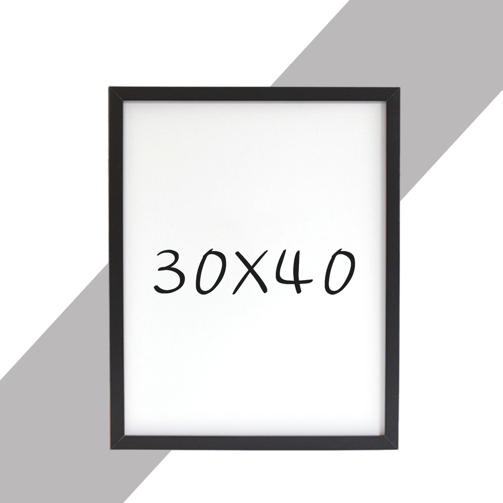 15mm 원목액자 웨딩액자 우드 아크릴 프레임 스튜디오 틀 30x40 300x400mm, 블랙 - 상품 이미지