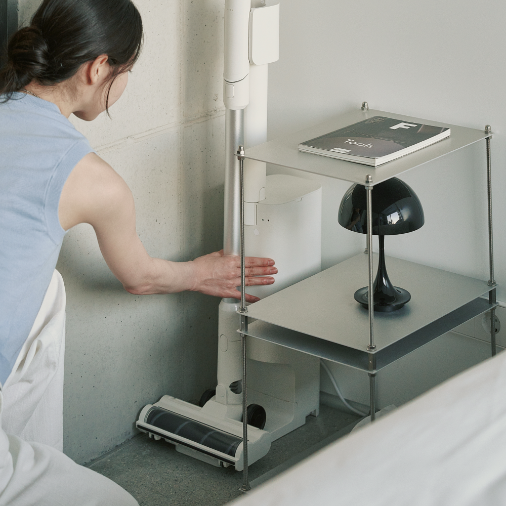 에어르 무선 청소기 슬릭 자동 먼지 비움 스테이션 가벼운 BLDC 원룸 청소기