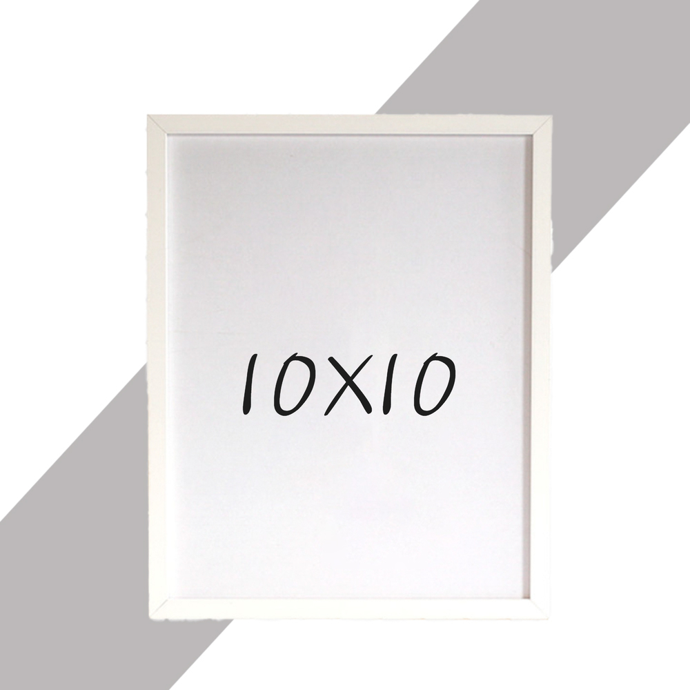 15mm 원목액자 웨딩액자 우드 아크릴 프레임 스튜디오 틀 10x10 254x254mm, 화이트 - 메인 이미지