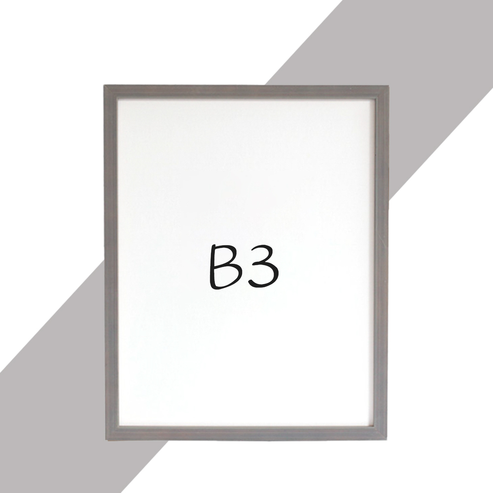 15mm 원목액자 웨딩액자 우드 아크릴 프레임 스튜디오 틀 제작 B3 364x515mm, 그레이 - 상품 이미지