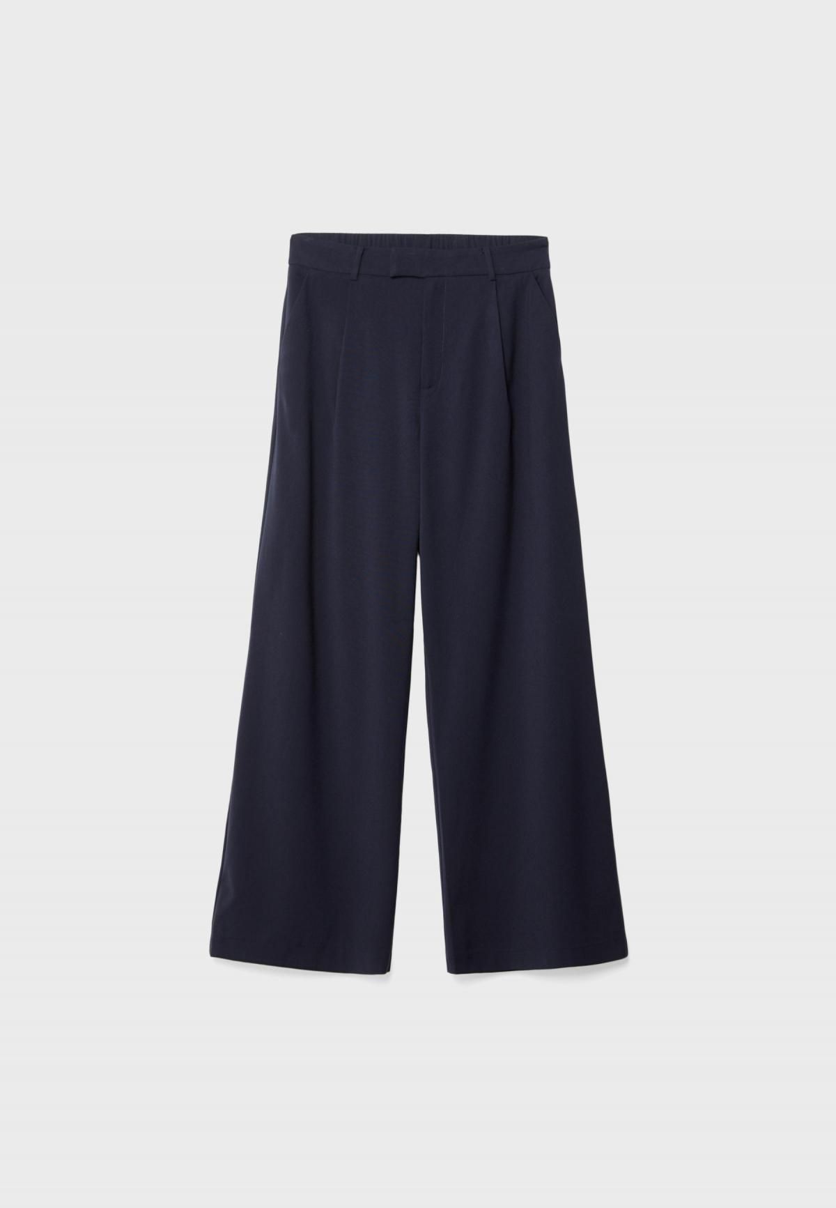 스트라디바리우스 와이드핏 테크니컬 정장 와이드 팬츠 4591/488 NAVY BLUE - 상세 이미지 4