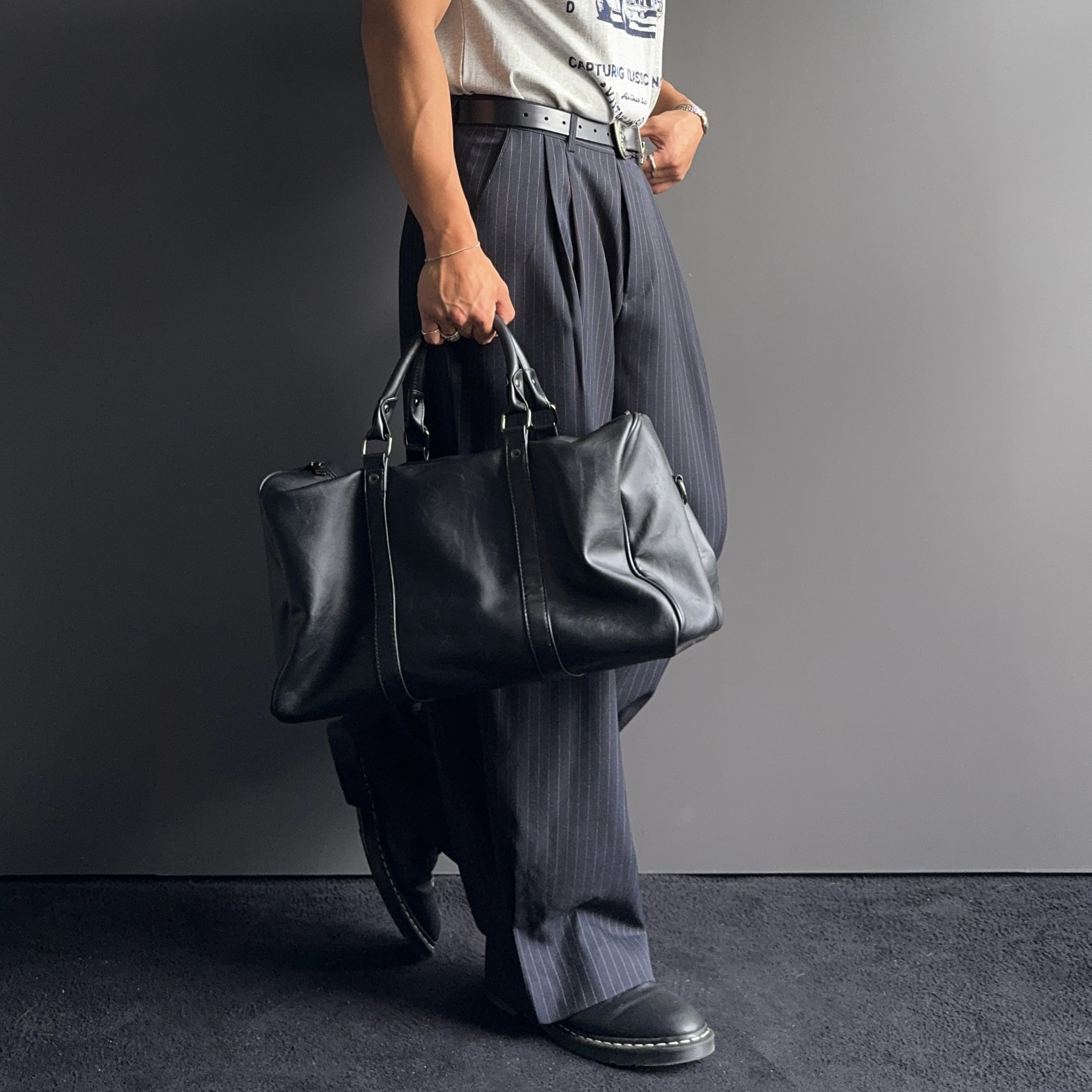 남자여름슬랙스 쿨슬랙스 남자스트라이프바지 - 상세 이미지 5