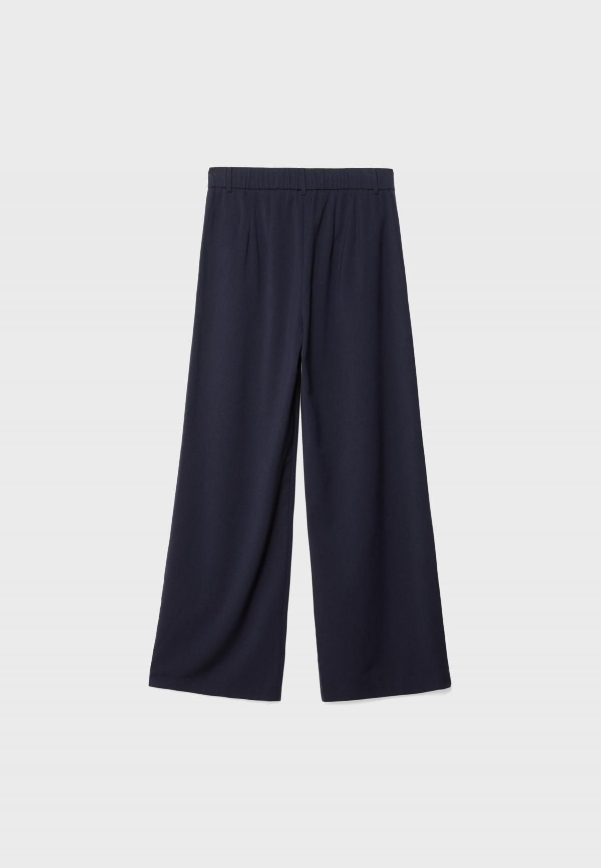 스트라디바리우스 와이드핏 테크니컬 정장 와이드 팬츠 4591/488 NAVY BLUE - 상세 이미지 2