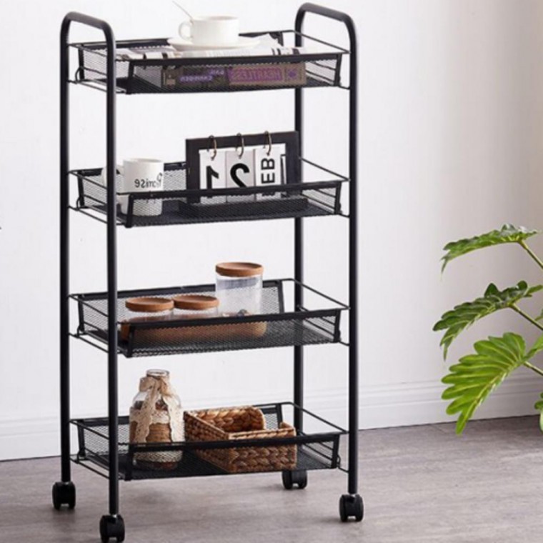 홈카페 주방 부엌 냉장고 보조 슬라이딩 틈새장 수납장