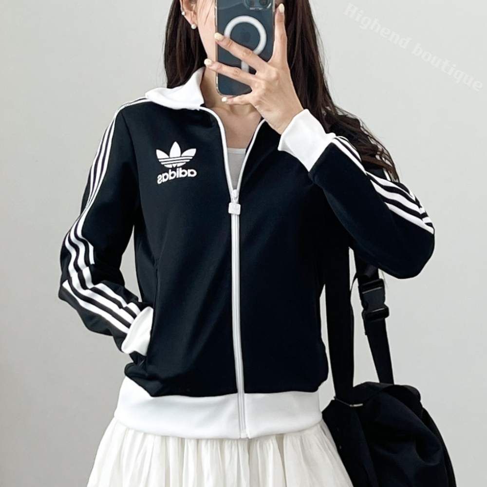 아디다스 져지 저지 트레이닝복 트레이닝 셋업 츄리닝 세트 블랙화이트B-화이트zip, S