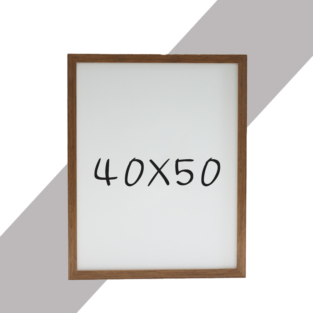 15mm 원목액자 웨딩액자 우드 아크릴 프레임 스튜디오 틀 40x50 400x500mm, 오크 - 메인 이미지