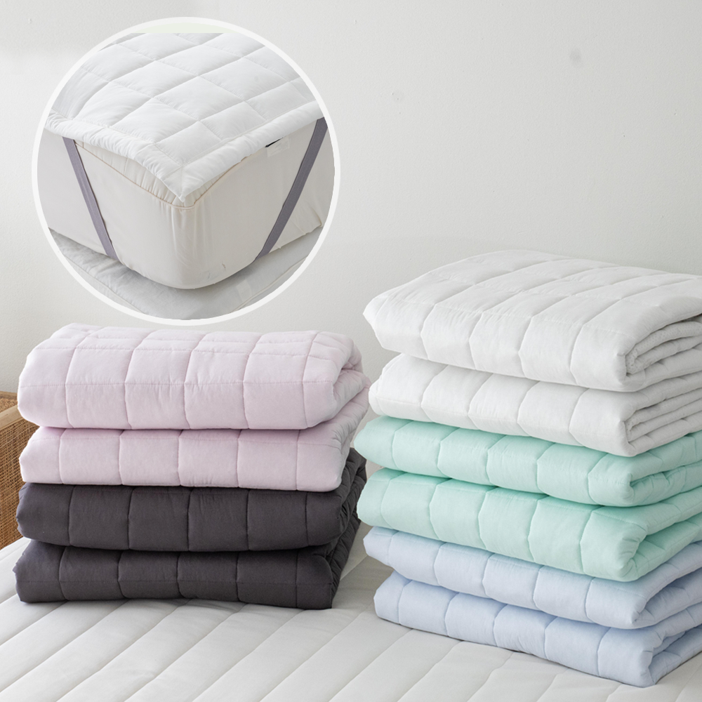 고밀도 60수 순면패드 고정밴드 알러지케어 밴드형 순면 침대패드 SS