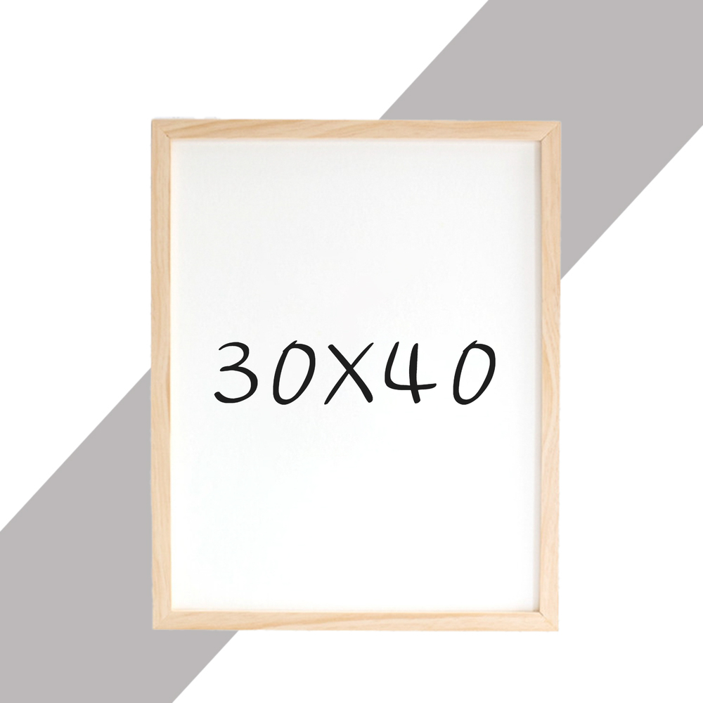 15mm 원목액자 웨딩액자 우드 아크릴 프레임 스튜디오 틀 30x40 300x400mm, 내츄럴 - 상품 이미지
