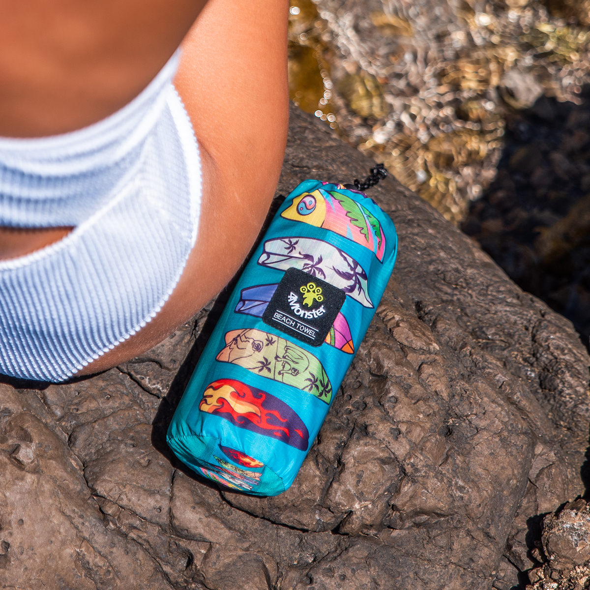 비치타올 파우치 서프 극세사 타월 대형 다용도 수건