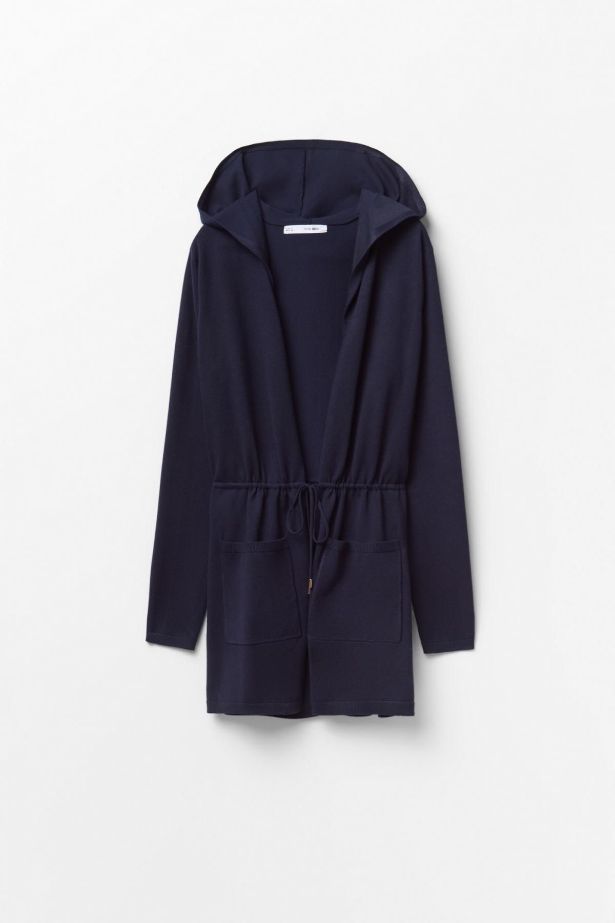 스페라 후드 롱 니트 재킷 058245004781 MARINO