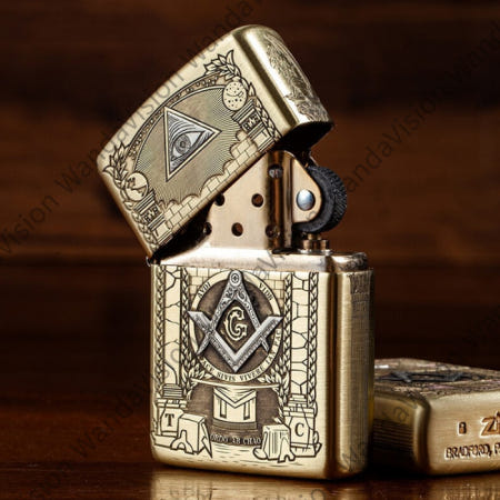 [해외]순동 아머 3D 입체 조각 호루스의 눈 지포라이터