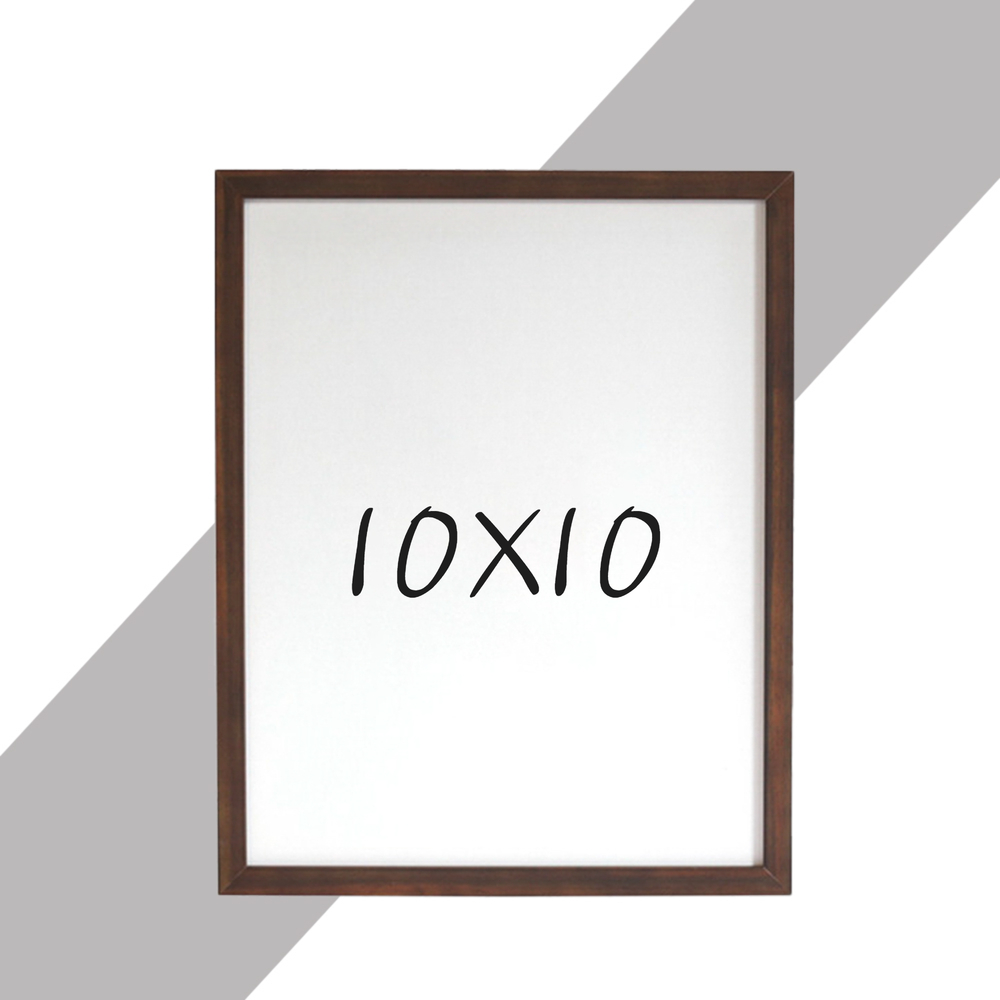 15mm 원목액자 웨딩액자 우드 아크릴 프레임 스튜디오 틀 10x10 254x254mm, 진밤 - 메인 이미지