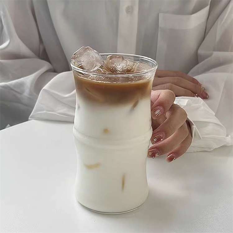 대나무결 투명 유리컵 415ml - 상세 이미지 3