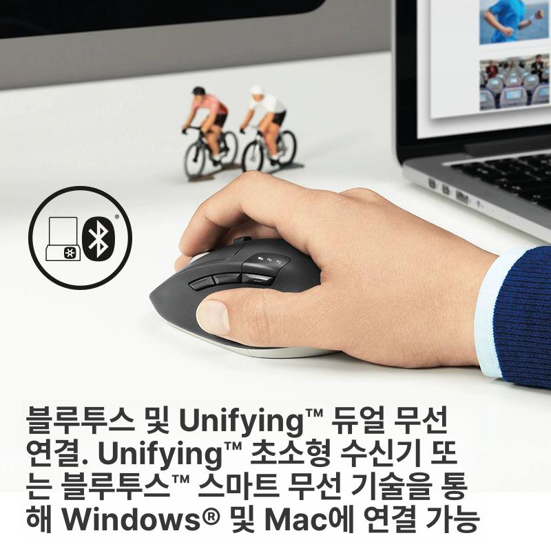 Logitech 로지텍 M720 블루투스 무선 마우스 블랙 M720+배터리 정품 보증 개봉 1년 공식 표준 사양 - 상세 이미지 3