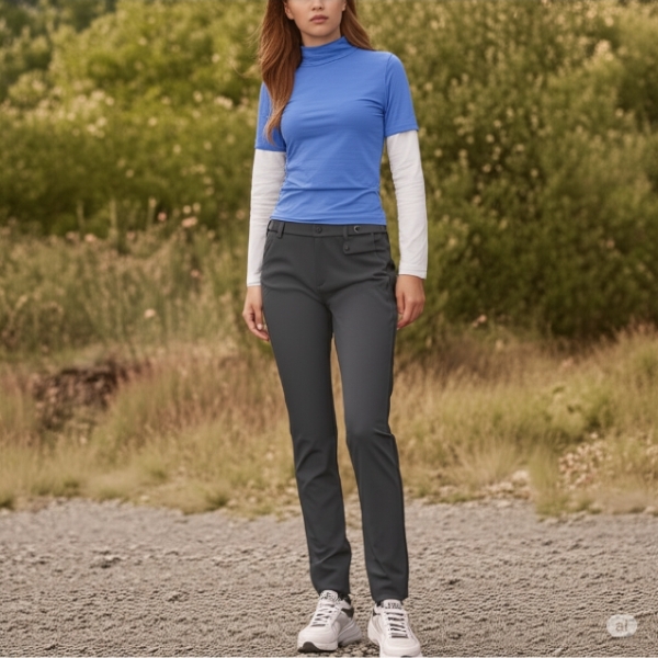 MILLET 밀레 여성 가을 간절기 부드러운 신축스판 아웃도어 등산 바지 - 메인 이미지