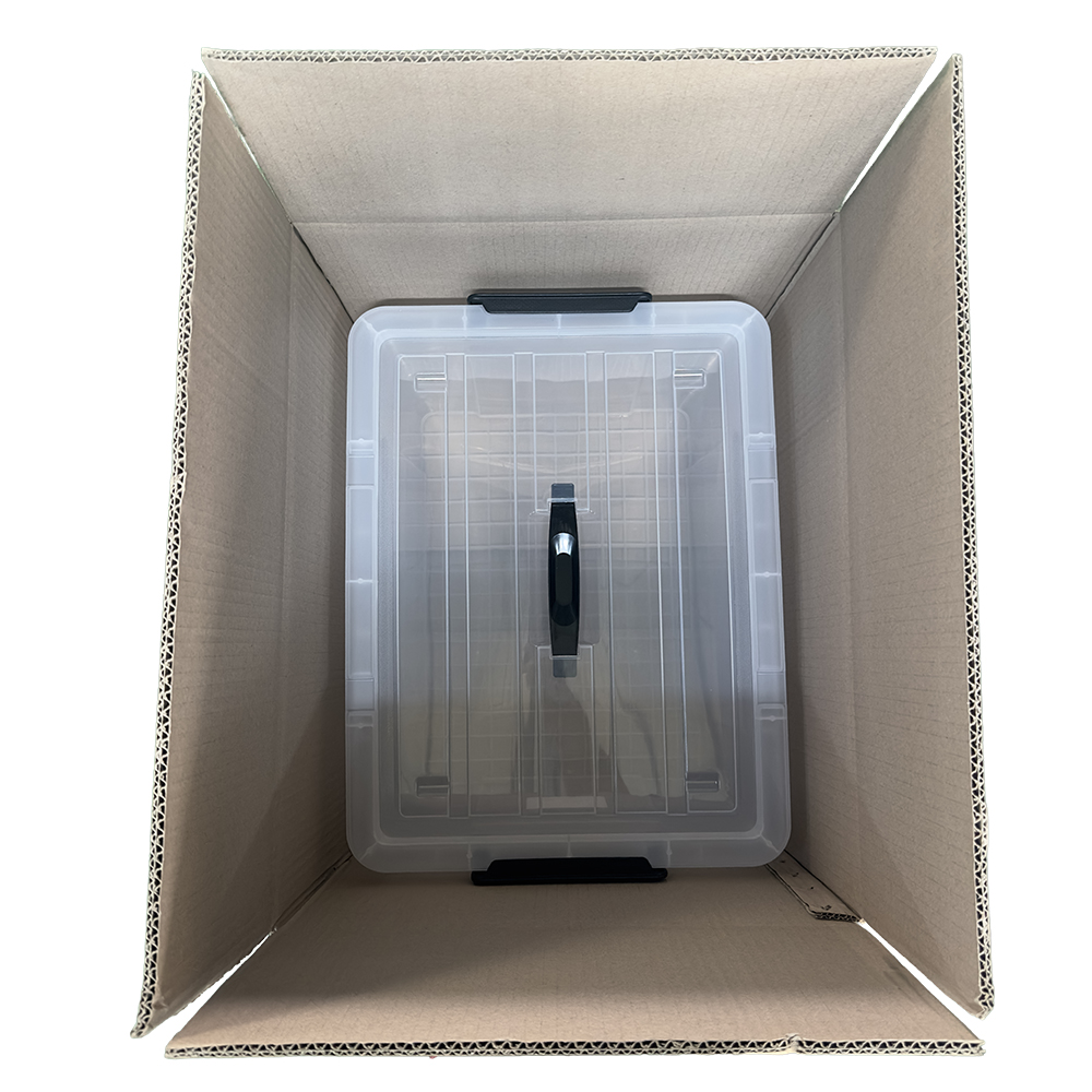 플라스틱 대형 리빙박스 투명 수납 박스 펜트리 수납함 옷 정리함 5071B 40L