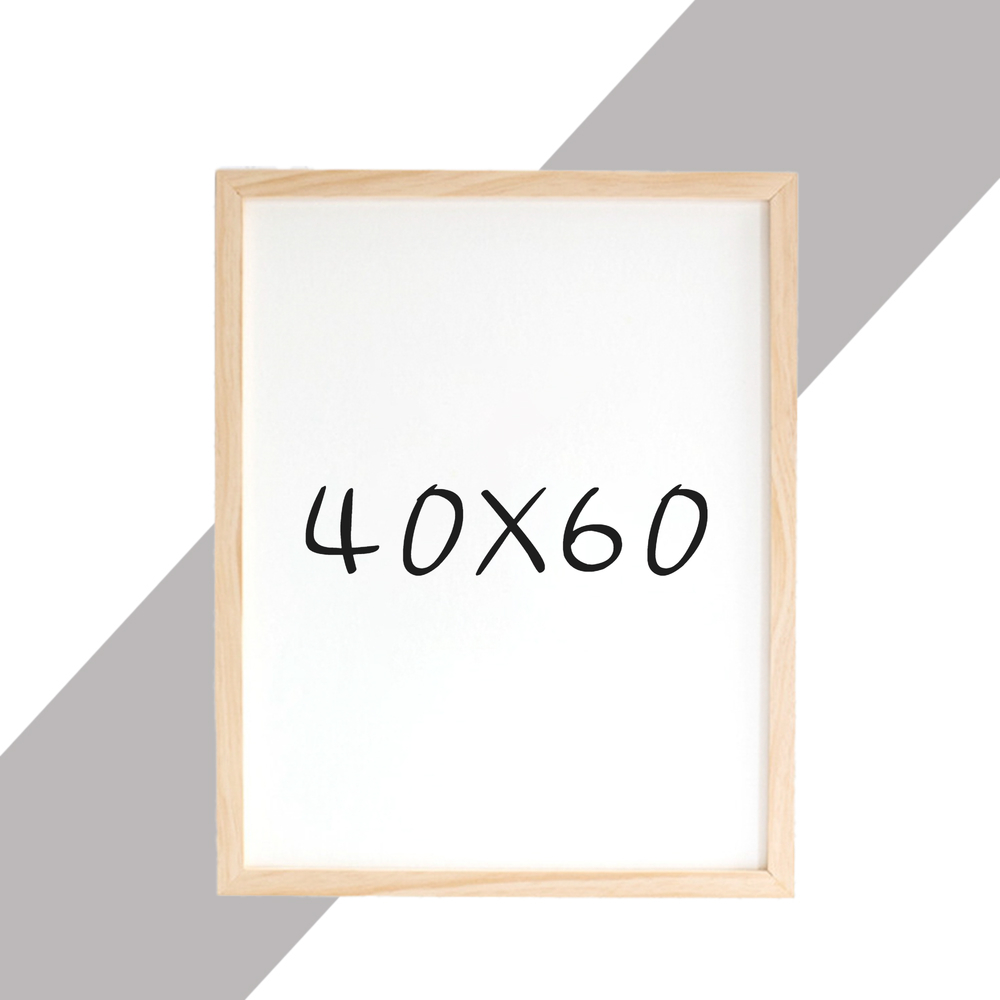15mm 원목액자 웨딩액자 우드 아크릴 프레임 스튜디오 틀 40x60 400x600mm, 내츄럴 - 메인 이미지