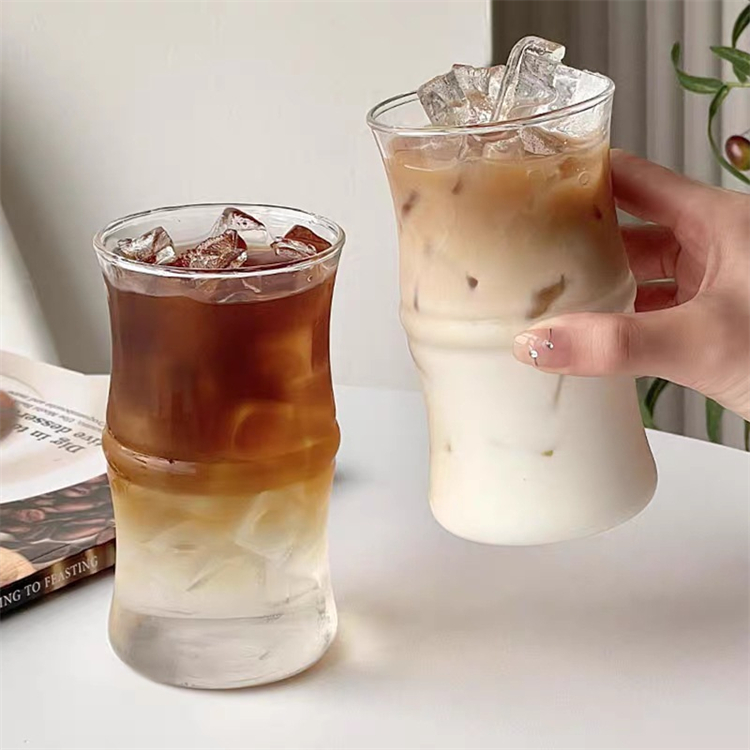 대나무결 투명 유리컵 415ml - 메인 이미지