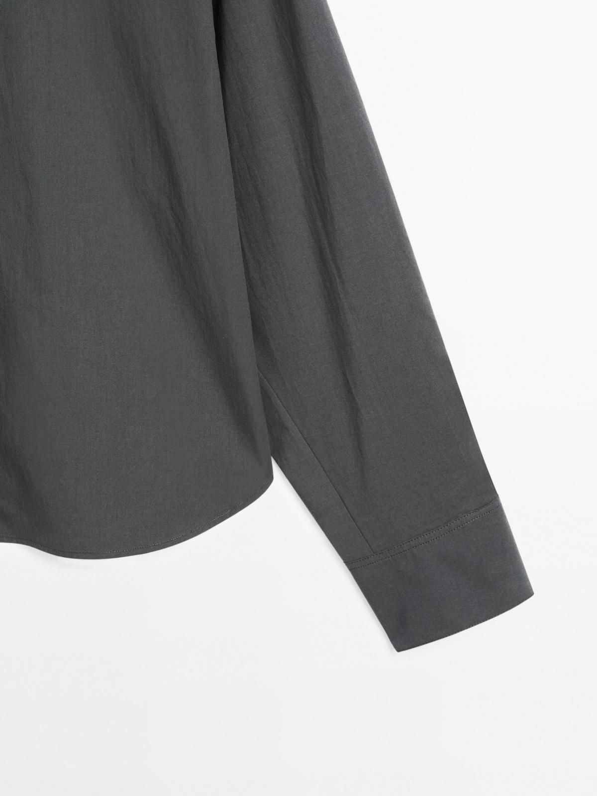 마시모두띠 오버핏 100 코튼 포플린 긴팔 셔츠 5112/612 BLUISH GREY - 상세 이미지 4