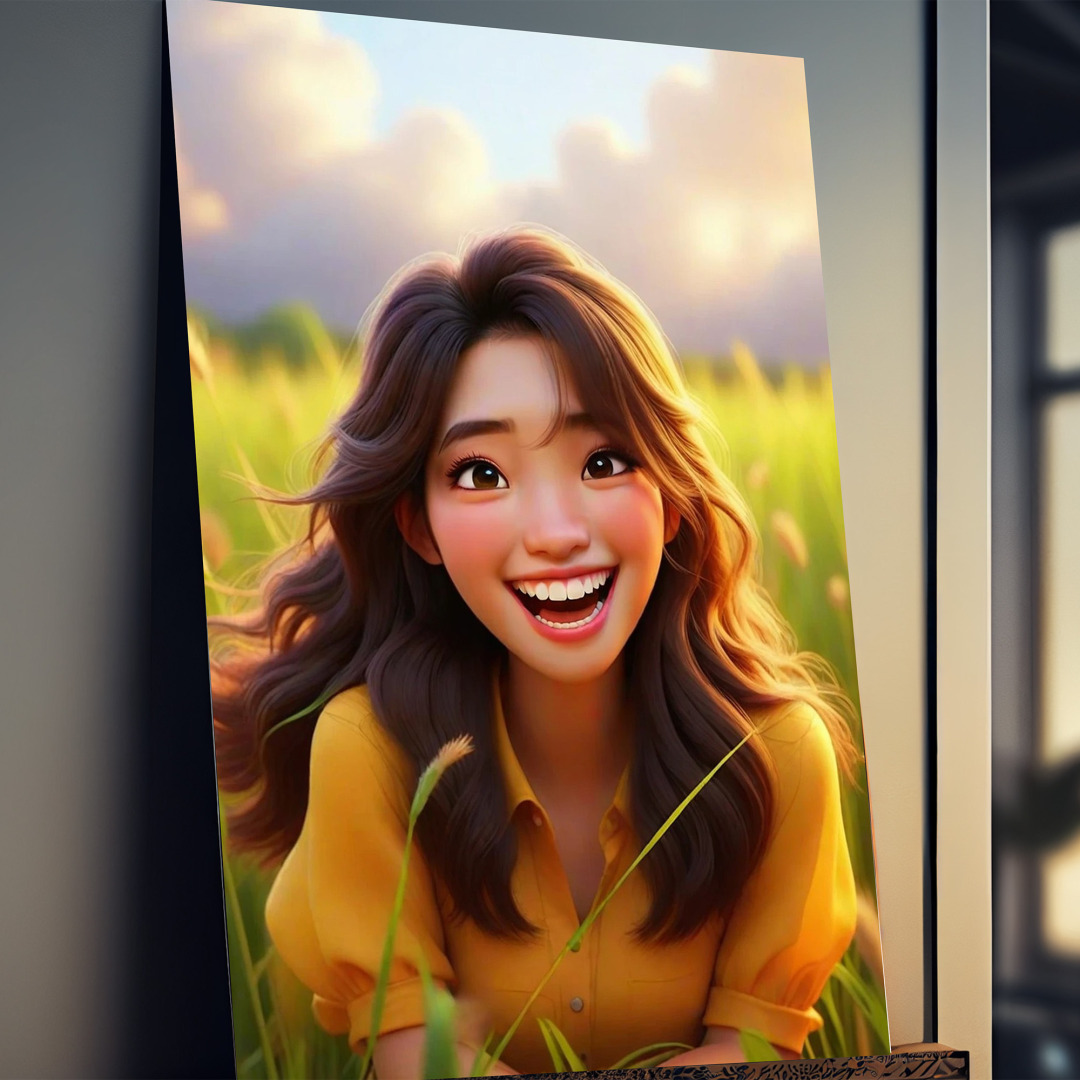 캐리커쳐 3D 애니메이션 캐릭터 일러스트 초상화 커플 기념일 결혼 선물 액자 제작 정M