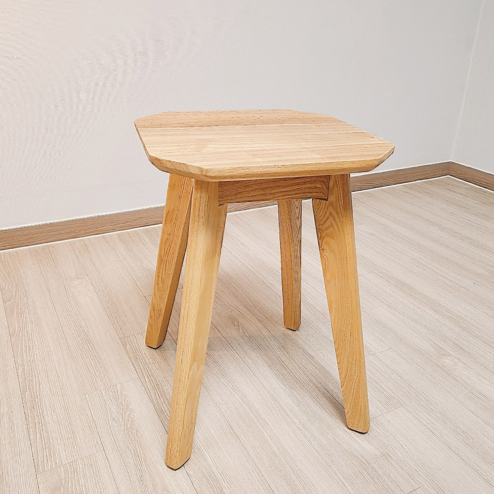 원목 원형 스툴 의자 기본형