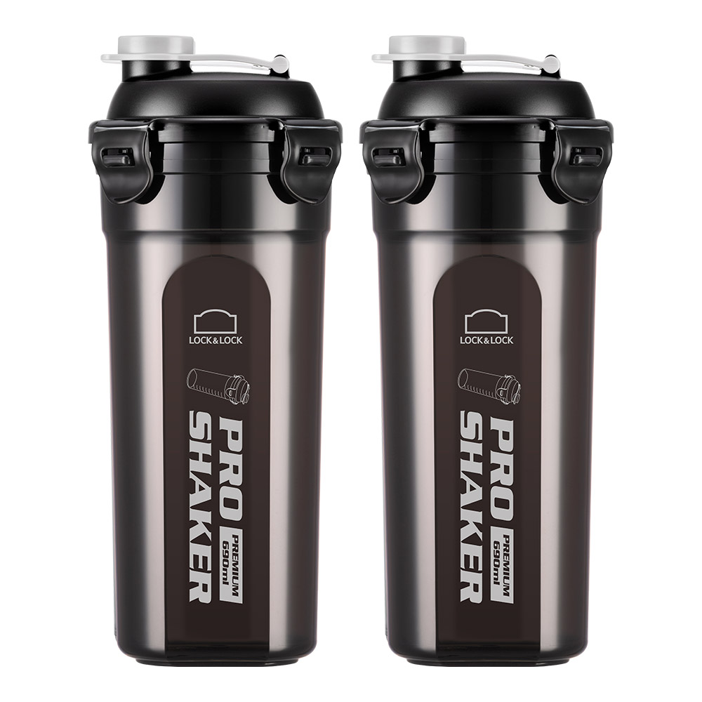 락앤락 프로쉐이커 1+1 690ml 트라이탄 쉐이크통 헬스물통 단백질 보충제 물병 보틀 제품 이미지