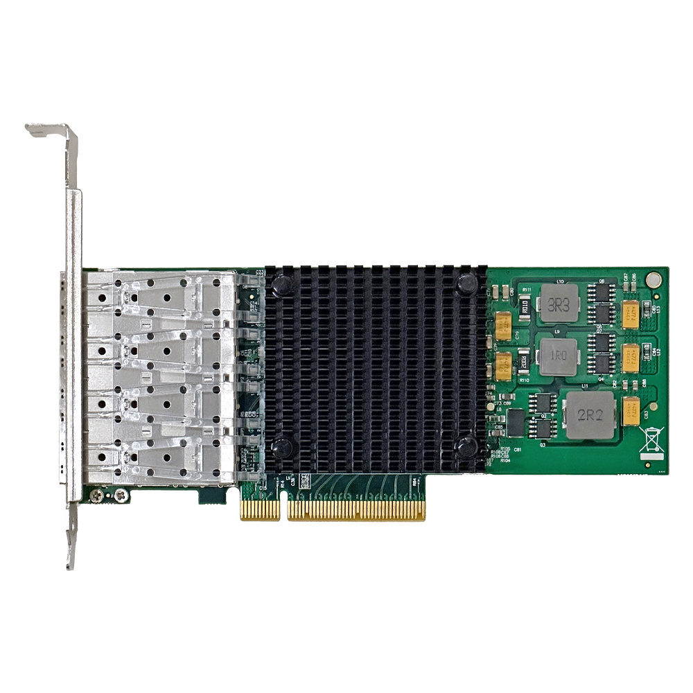 넥스트유 래아루 PCIe x8 브로드컴 Quad SFP+ 4포트 10G 유선 서버 랜카드 이미지 6