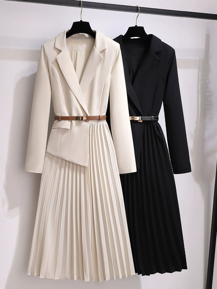 50대가을결혼식하객룩 오피스룩 살구색 S