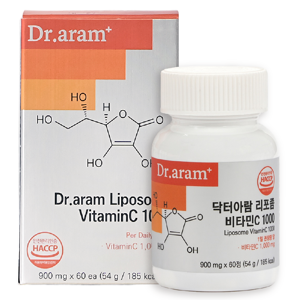 비타민C 리포좀 리포조말 1000 닥터아람 900mg x 60정 - 상품 이미지