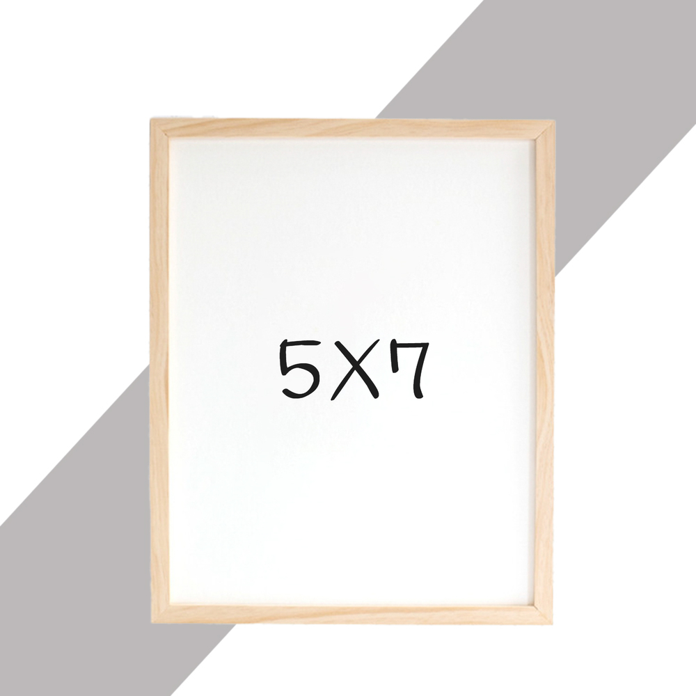 15mm 나무액자 사진액자 웨딩 포토테이블 소형 탁상 5x7 127x177mm, 내츄럴 - 상품 이미지