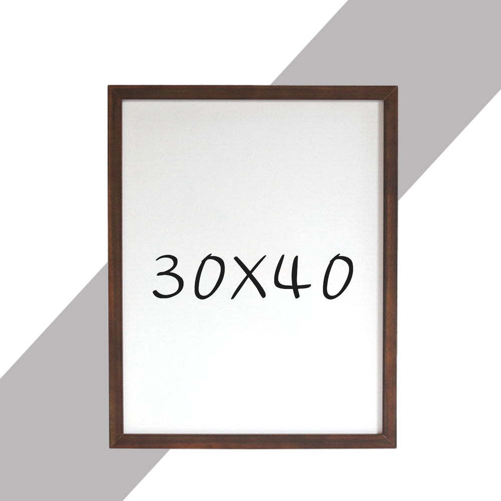 15mm 원목액자 웨딩액자 우드 아크릴 프레임 스튜디오 틀 30x40 300x400mm, 진밤 - 상품 이미지