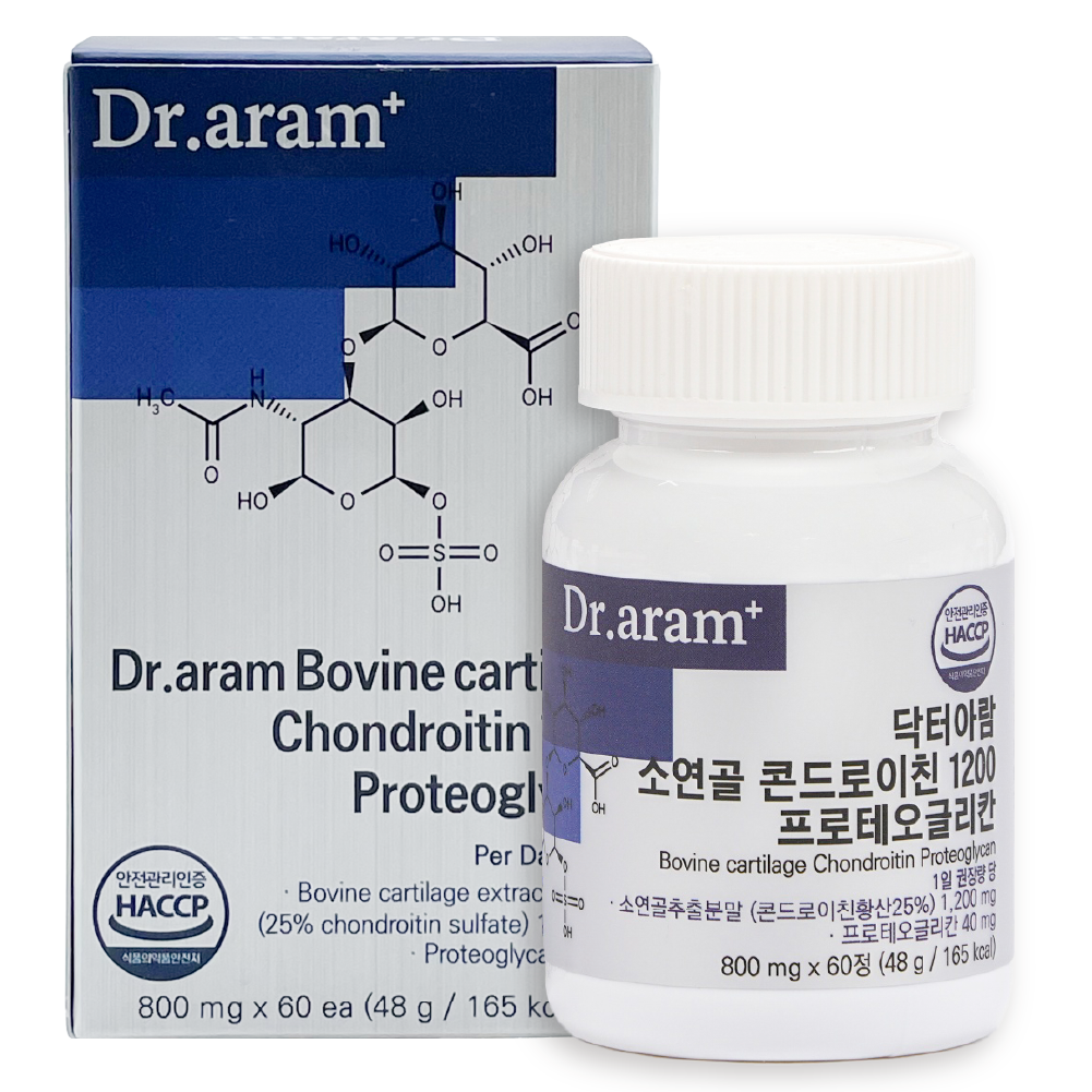 콘드로이친 1200 프로테오글리칸 소연골 닥터아람 800mg x 60정 - 상품 이미지