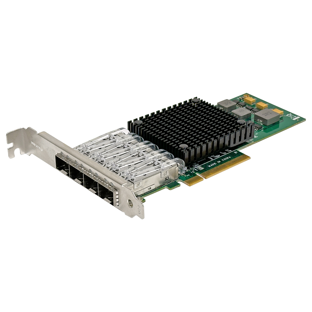넥스트유 래아루 PCIe x8 브로드컴 Quad SFP+ 4포트 10G 유선 서버 랜카드 - 상세 이미지 2