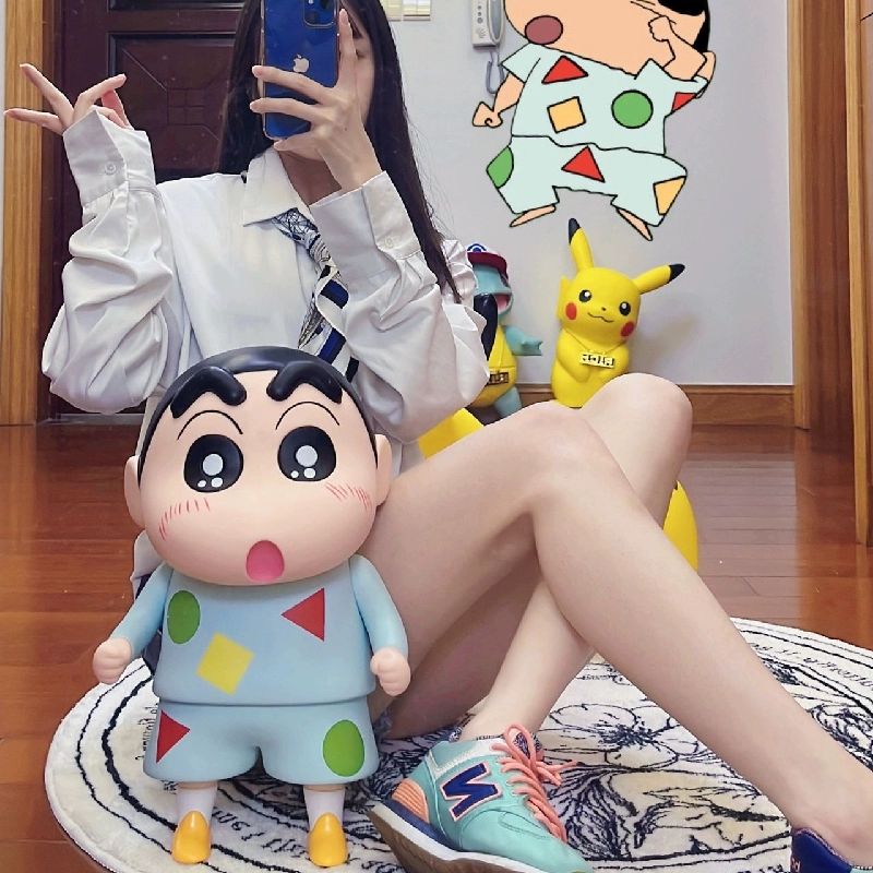 짱구 대형 피규어 40cm 크레용신짱 모델 선물 장식 인테리어 교복 짱구-40CM 칼라박스포함 - 상세 이미지 4
