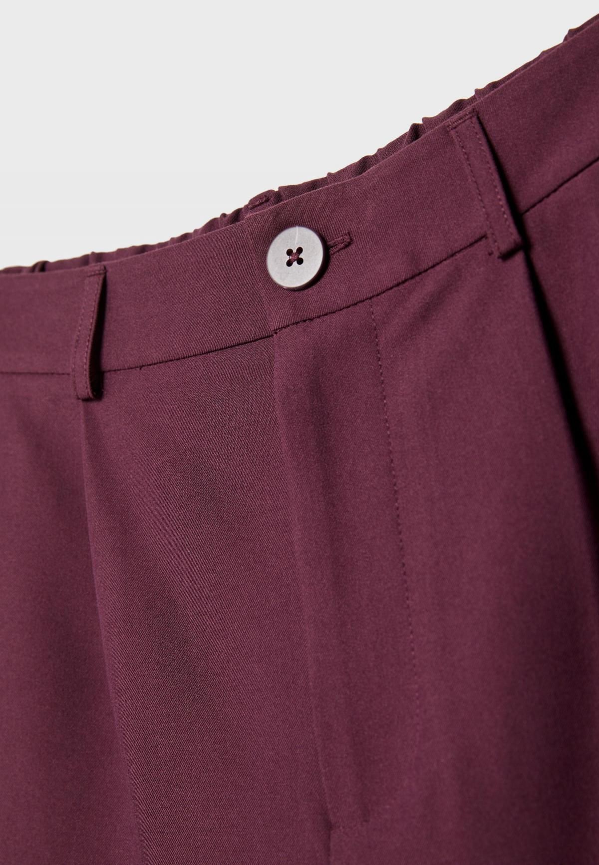 스트라디바리우스 버건디 스마트 스트레이트 팬츠 8253/921 PURPLE - 상세 이미지 2