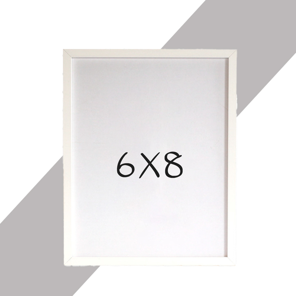 15mm 나무액자 사진액자 웨딩 포토테이블 소형 탁상 6x8 152x203mm, 화이트 - 상품 이미지