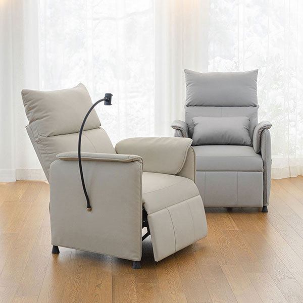 핏쳐 1인용 전동 리클라이너 가죽 소파 ERE1 안락의자 쇼파