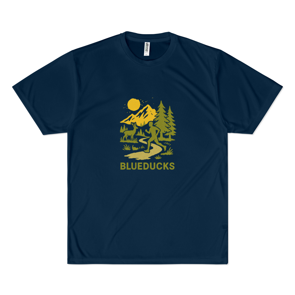 스탠다드핏 폴리 드라이 경량 반팔 티셔츠 (공용)_Nature-Inspired Minimalist _ 러닝