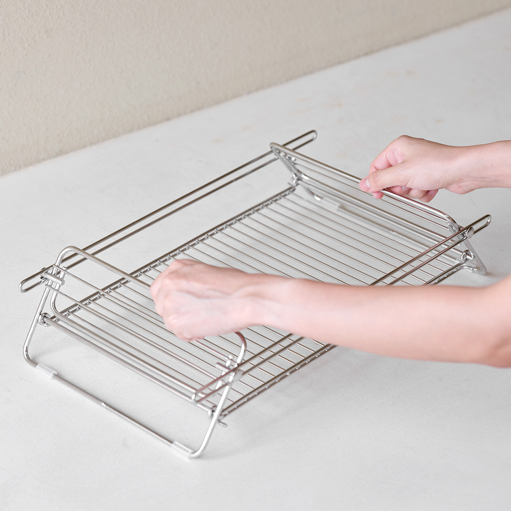 무디타 304 스텐 접이식 폴딩 스탠드업 식기건조대 (물받이 포함)