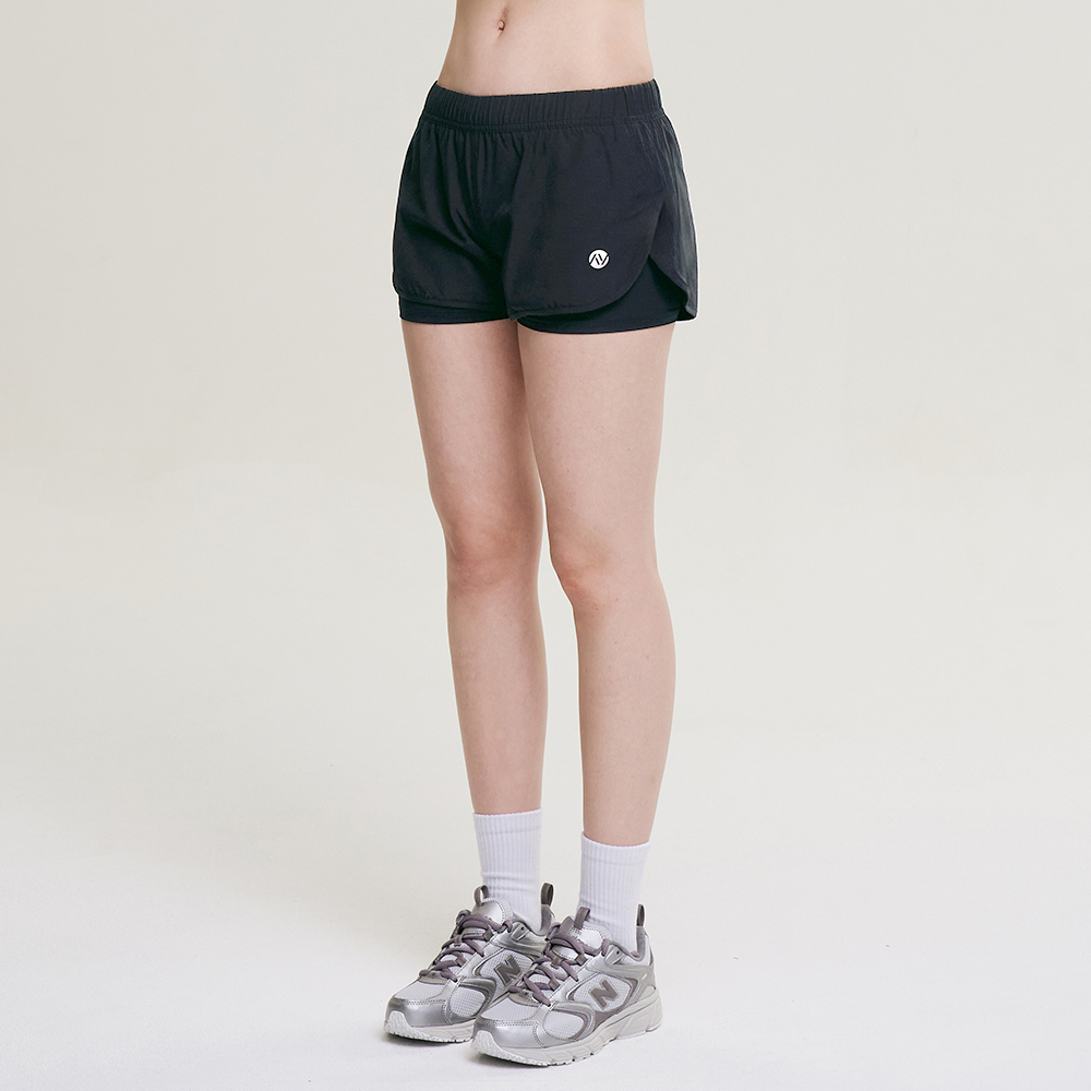 여성 남자 2in1 레깅스 반바지 쇼츠 러닝 운동복 짐웨어 수영복 헬스 마라톤 트레이닝 바지