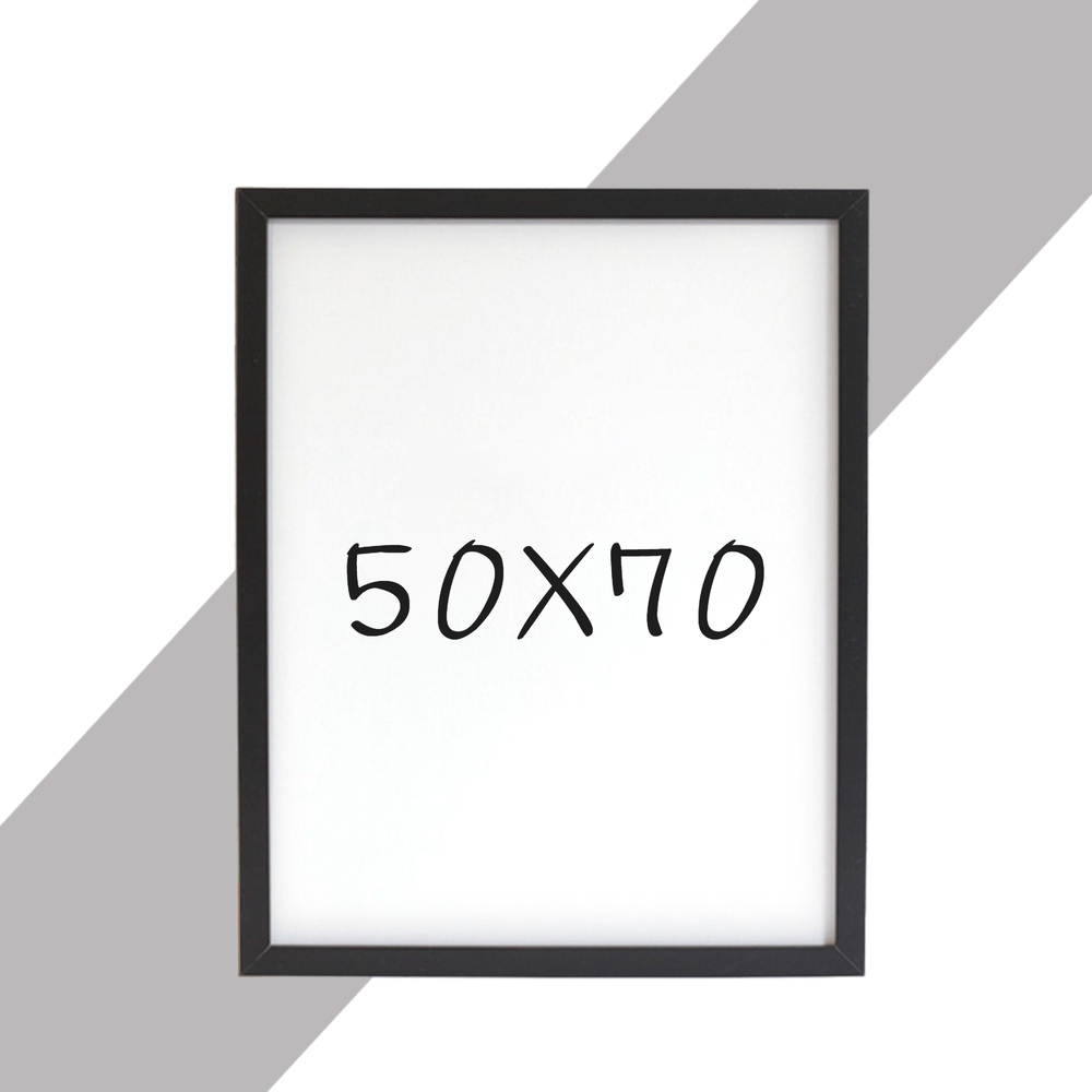 15mm 원목액자 웨딩액자 우드 아크릴 프레임 스튜디오 틀 50x70 500x700mm, 블랙 - 메인 이미지
