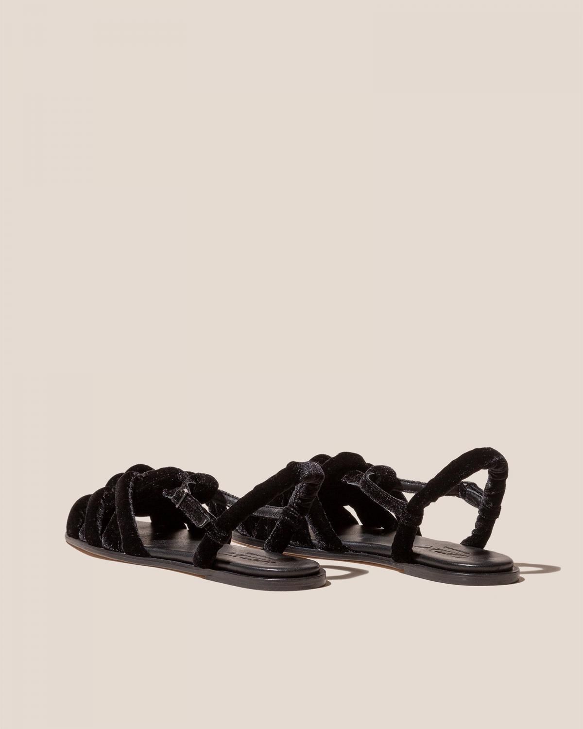 헤레우 CABERSA 벨벳 패딩 피셔맨 샌들 14893923795276 BLACK - 상세 이미지 3