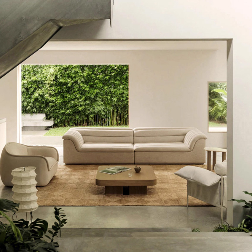 루브르 블랑 패브릭 거실 모듈 소파 Luvre Blanc Sofa - 상세 이미지 4