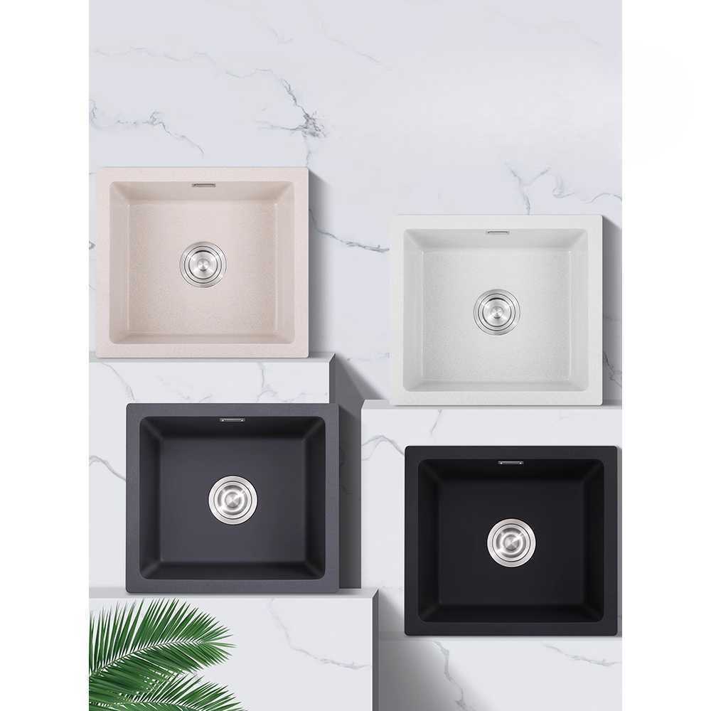 화이트 사각 싱크볼 세라믹 주방 언더형 세면볼 심플 화이트 66x47C - 상세 이미지 4