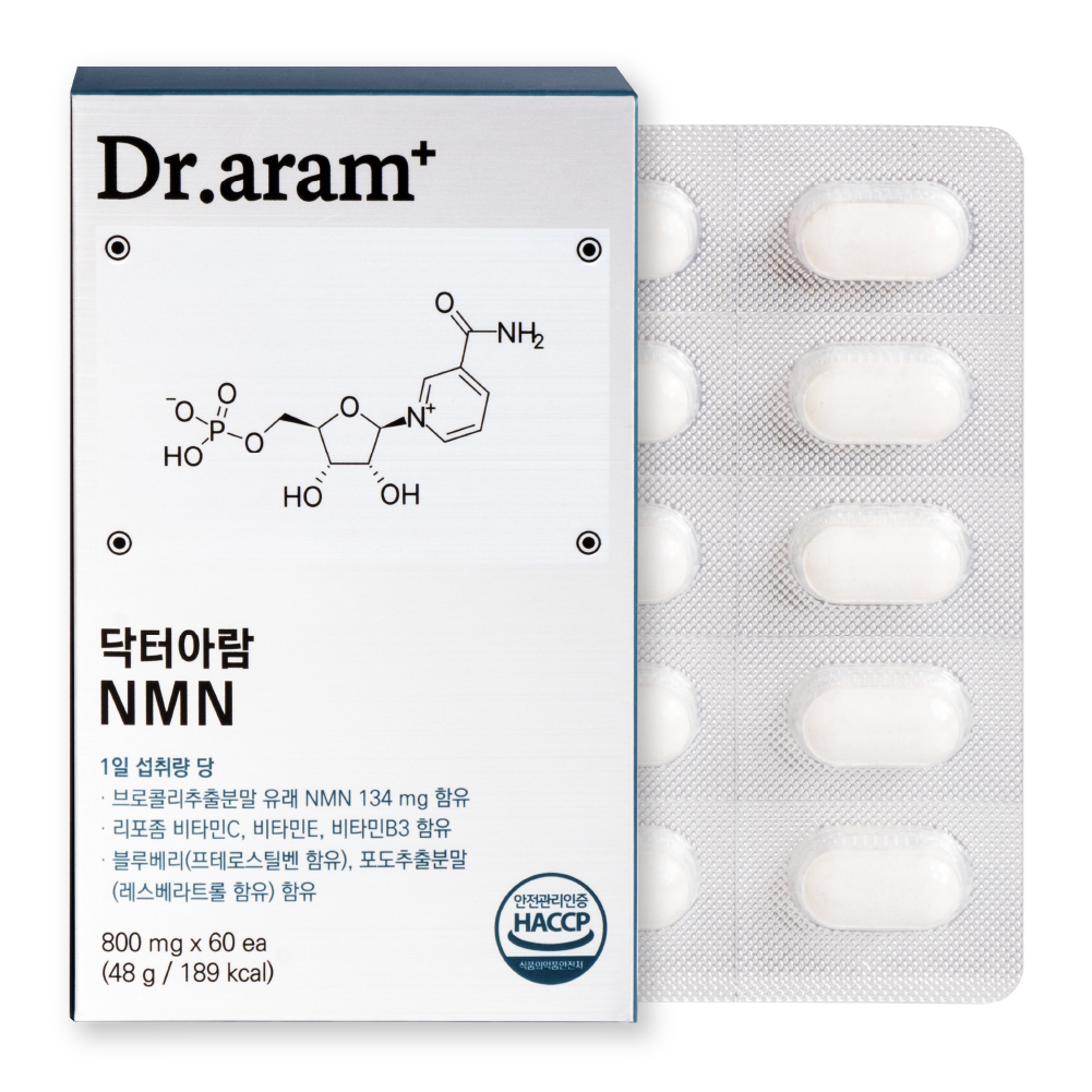 NMN 엔엠엔 식물성 닥터아람 800mg x 60정 - 상품 이미지