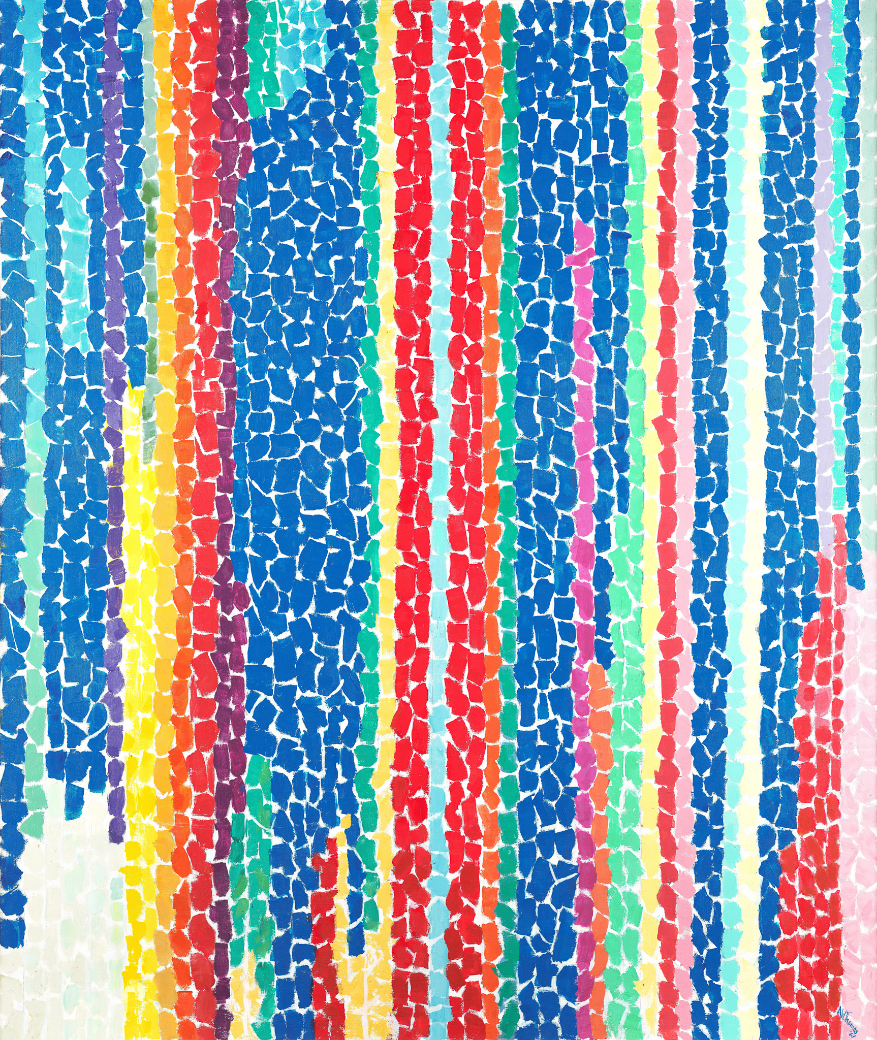 Iriss, Tulips, Jonquils, and Crocuses (앨머 토마스) 원본비율 아트포스터 레드 - 상품 이미지