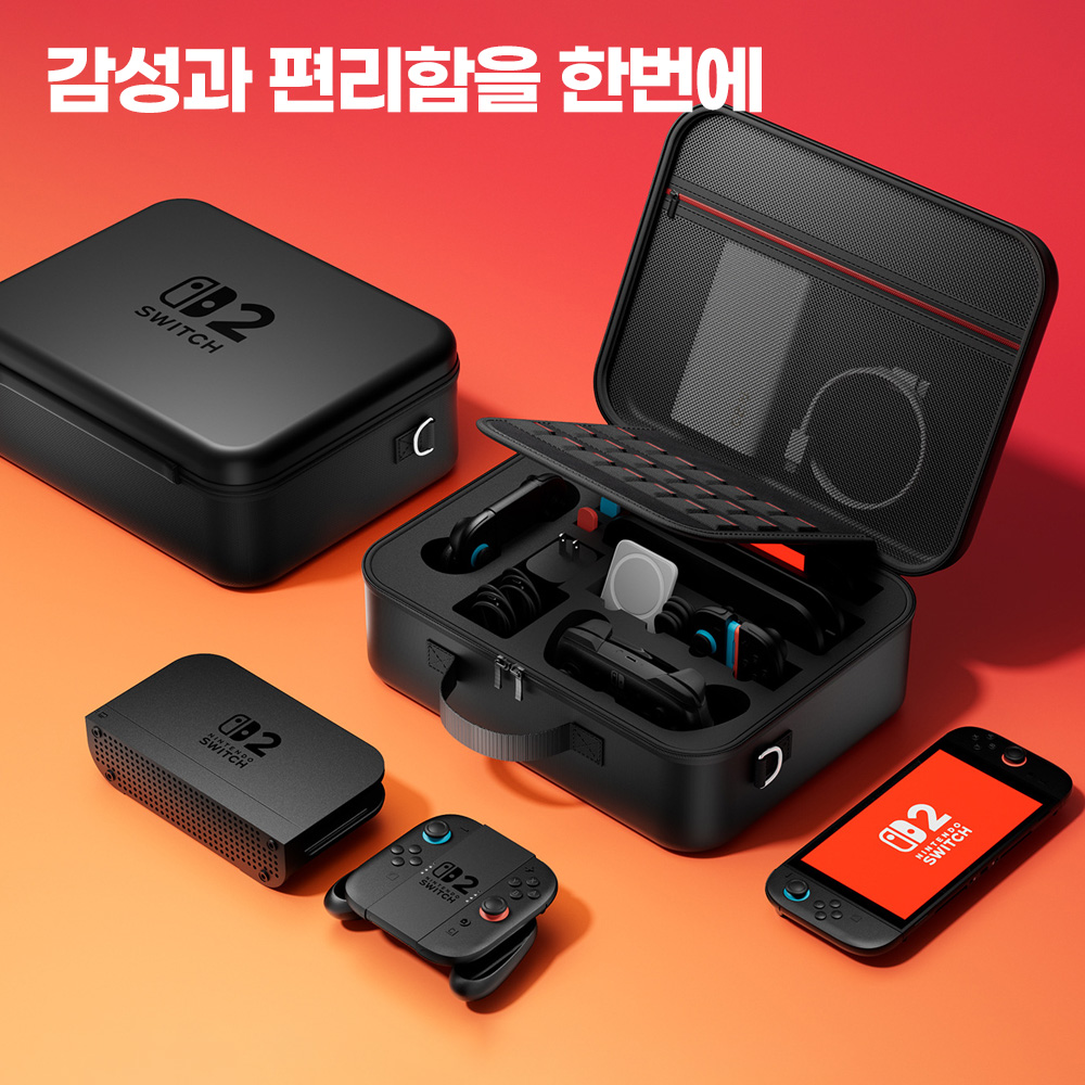 닌텐도 스위치2 케이스 파우치 가방 여행 프로콘수납 듀플 - 상세 이미지 4