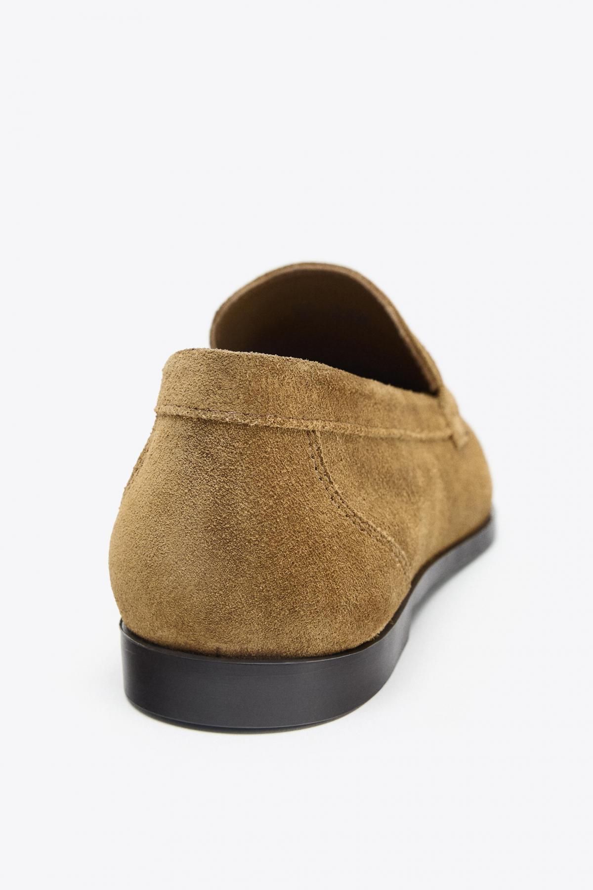 자라 스웨이드 클래식 태슬 플랫 로퍼 2521/610 SAND BROWN - 상세 이미지 4